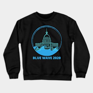 Blue Wave 2020 Election Democrat Anti Trump Vote Crewneck Sweatshirt